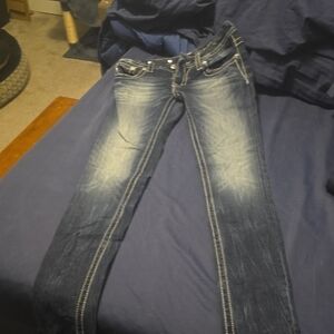 Miss Me Dark Blue Skinny Jeans